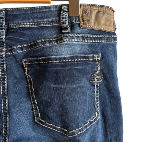 Silver Jeans Aiko Mid Skinny Zip Ankle Jeans 33 Ankle Zipper - Picture 11 of 16